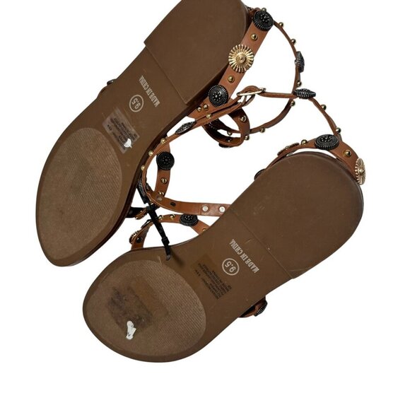 Steve Madden Women's Recent Ankle-Wrap Studded Flat Gladiator Sandals Size 9.5 - Picture 6 of 6